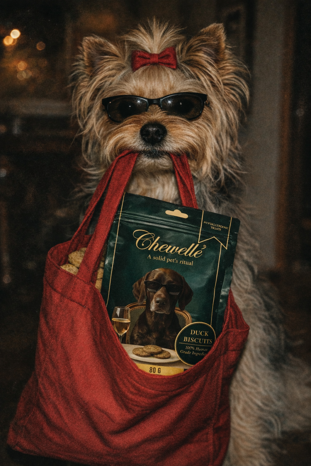 Chewellé gourmet dog treat packaging — hypoallergenic, zero preservatives