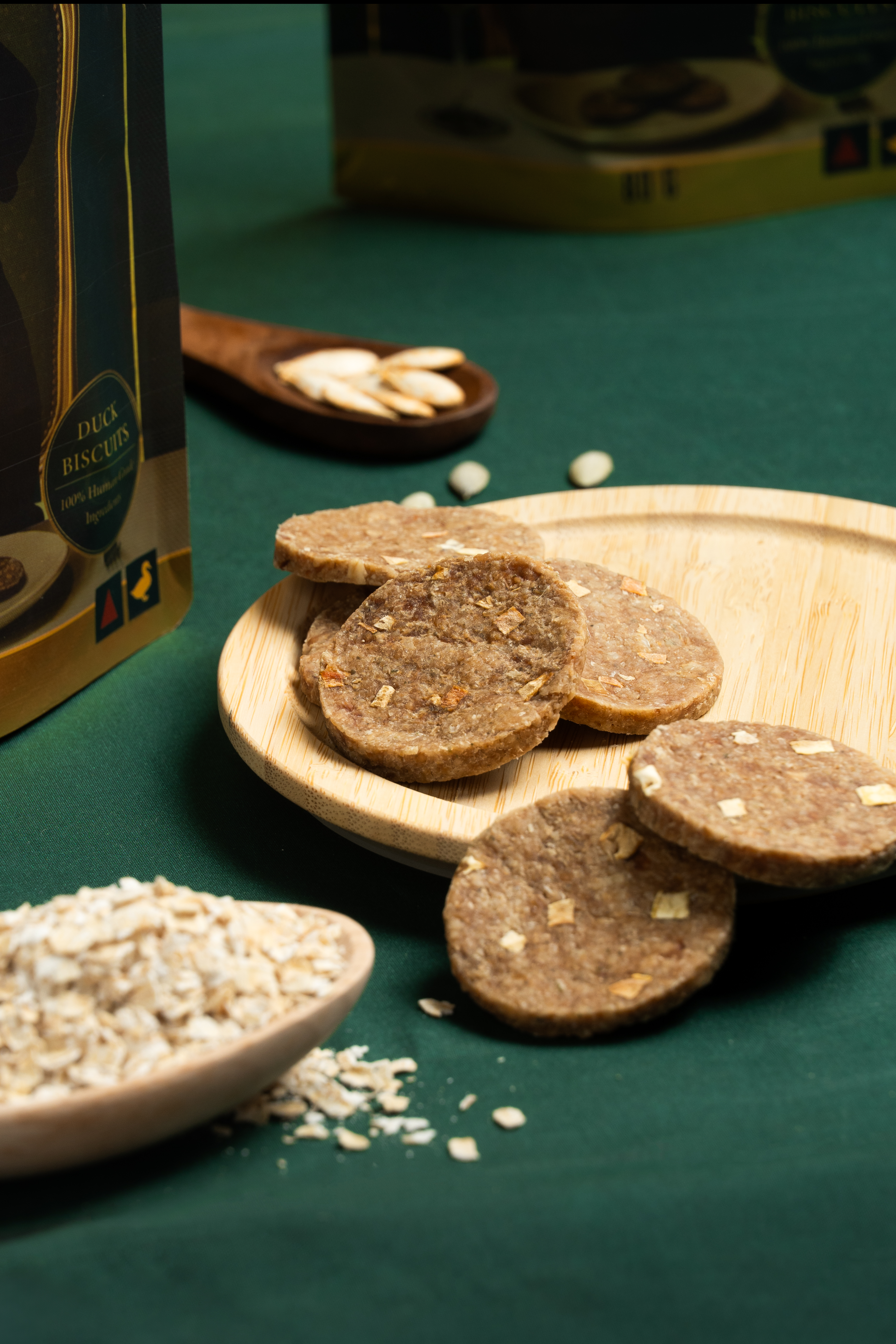 Chewellé Gourmet Duck Biscuit — 100g hypoallergenic dog treat pack, human-grade ingredients