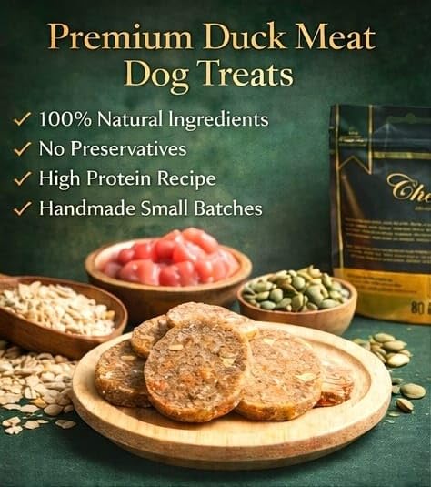 Chewellé Duck Jerky Strips — air-dried, grain-free, single-ingredient dog treat